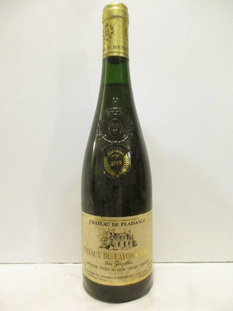 COTEAUX DU LAYON chaume château de plaisance les zerzilles 1989