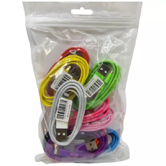 10-Pack 3ft. USB Data Charger Cables Cords For iPhone 5 S 6 7 8 X Plus