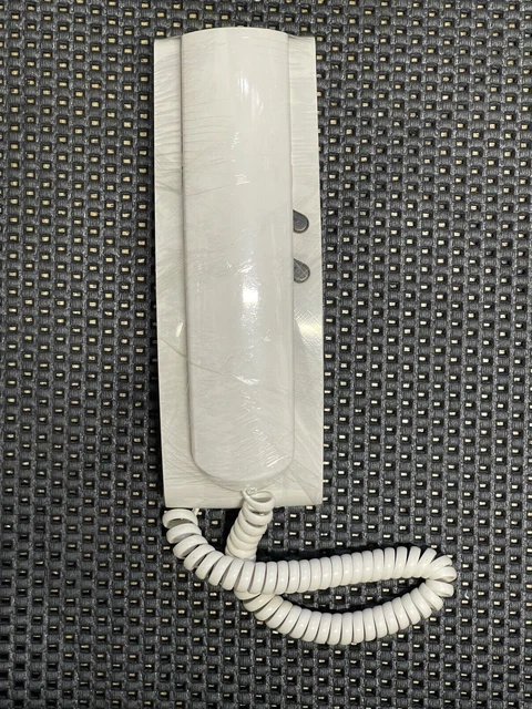 Citofono Da Parete Vimar - Bianco, Per Sistema Due Fili Plus, Con Pulsanti Apertura E Luce