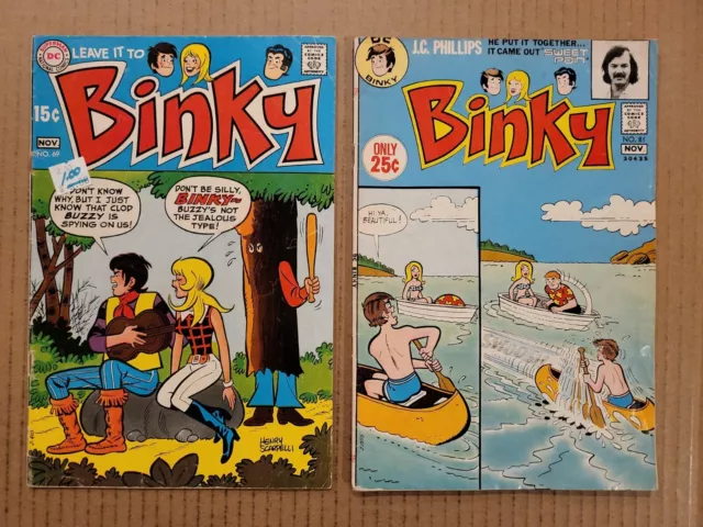 Leave It To Binky #69, 81 Lot of 2 DC 1969 1971