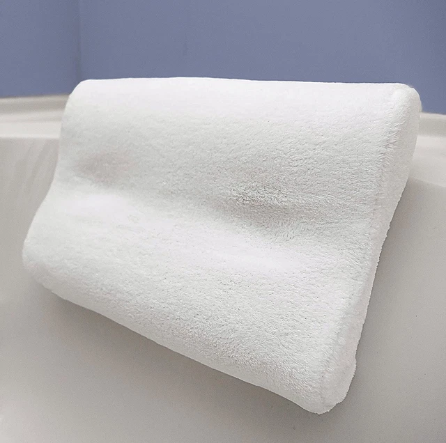 Almohada de baño antideslizante Indulgeme súper suave, estuche de viaje adicional y suave extraíble