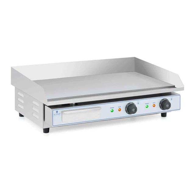 Plancha Électrique Professionnelle Plaque De Cuisson Lisse Acier 73x40cm 4,4kW