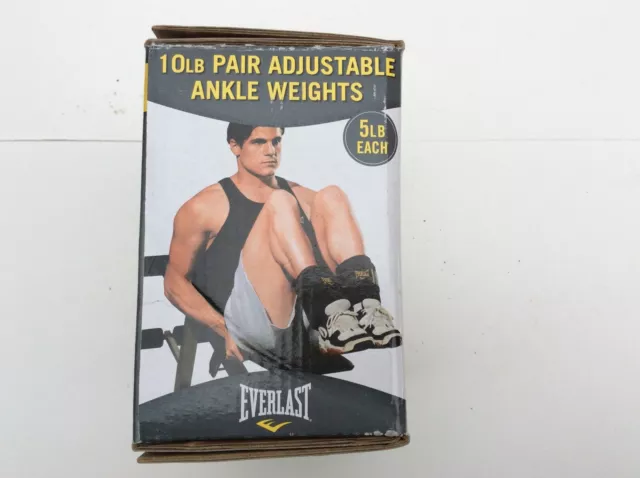 10lb Pair of Everlast Adjustable Ankle/Wrist Boxed