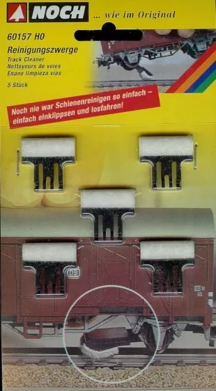 NOCH HO/OO scale ~ TRACK CLEANERS ~ suit wagon mounting #60157