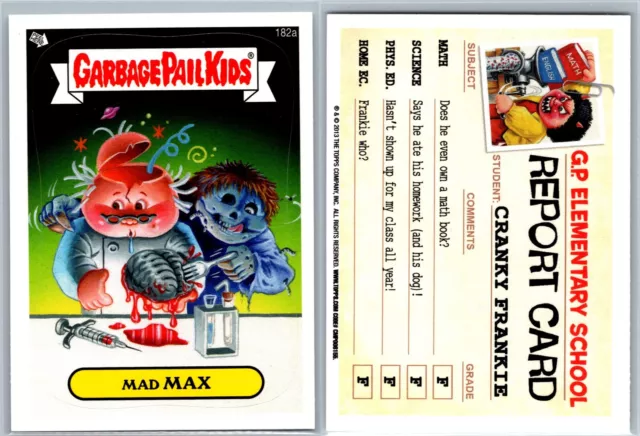 2013 Topps Garbage Pail Kids Brand-New Series 3 GPK Card Mad Max 182a