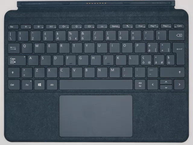 Microsoft Surface Go Signature Type Cover Clavier QWERTY Italien - Bleu Cobalt