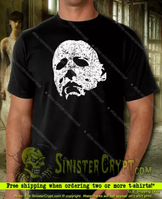 Michael Myers Ghost Face t-shirt, Mask Halloween Kills Boogeyman, Small to 6XL