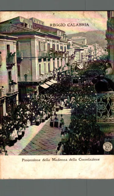 Reggio Calabria Processione  della Madonna Consolazione F. piccolo  spedita