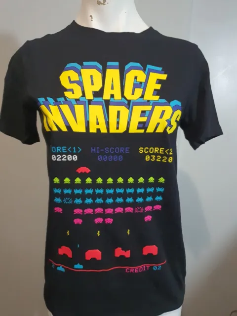 1980s  Style SPACE INVADERS TSHIRT Retro