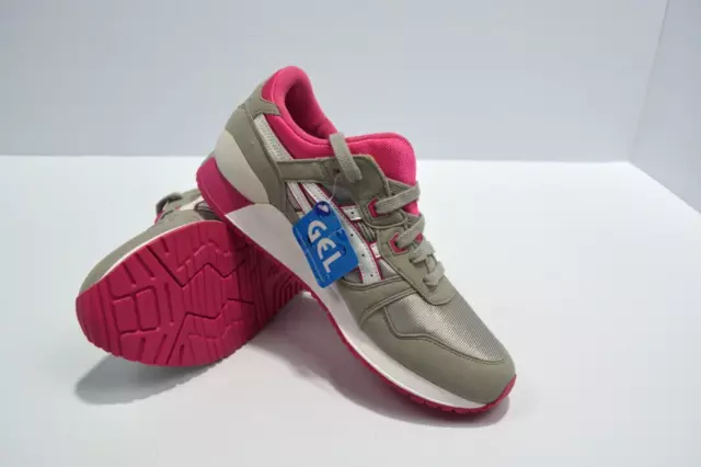 Asics GEL LYTE 3 Running Shoes Youth Size 6.5 C5A4N New with Tags Pink Grey NWT 2