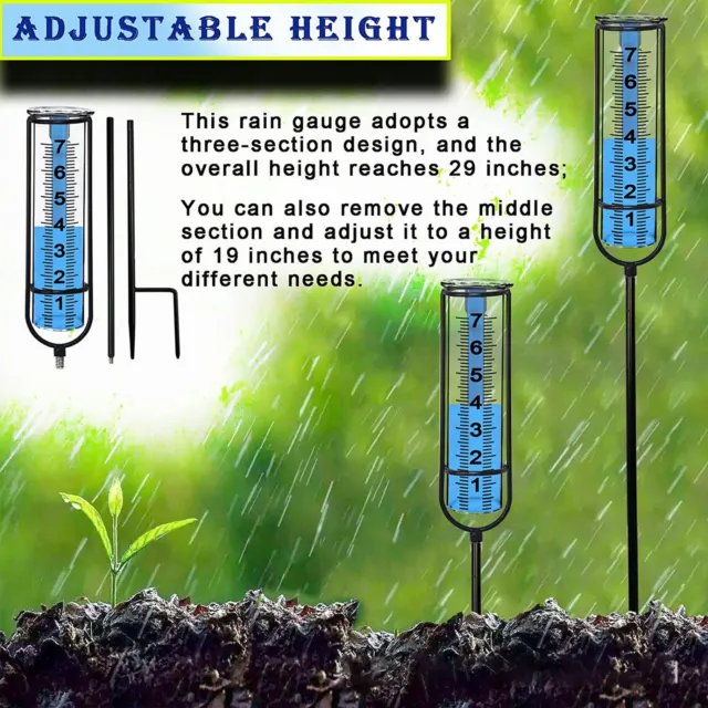 Regenwassermesser, der nicht leicht kaputt geht. Weit verbreiteter Regenmesser,