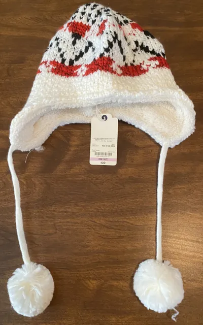 NWT St. Johns Bay Knit Beanie with Ear Cover