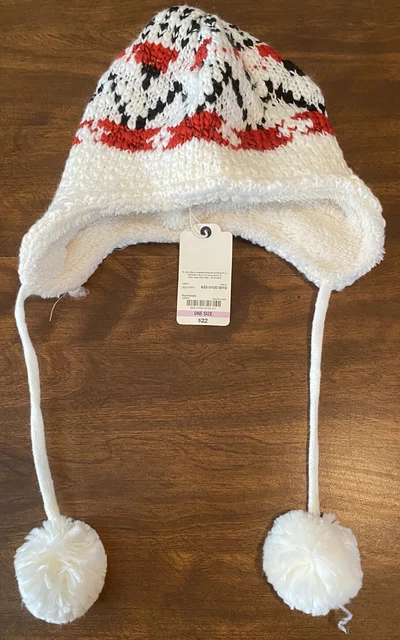 NWT St. Johns Bay Knit Beanie with Ear Cover
