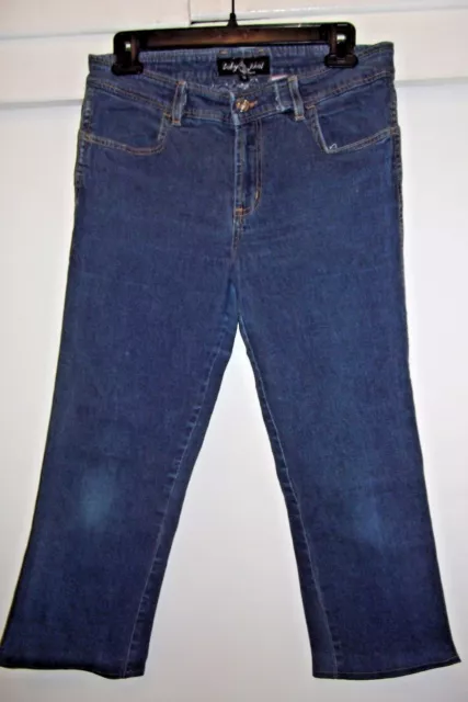 Baby Phat Blue denim/jean Capri/cropped Cute pants Women's Size 9