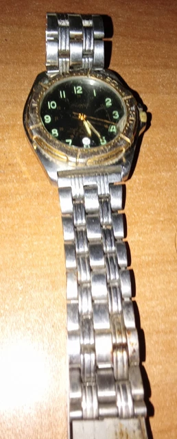 Montre Plongée Vintage Nappey Acier Mécanique Vers 1970 - Étanche 200m, Date, Boîtier Rond