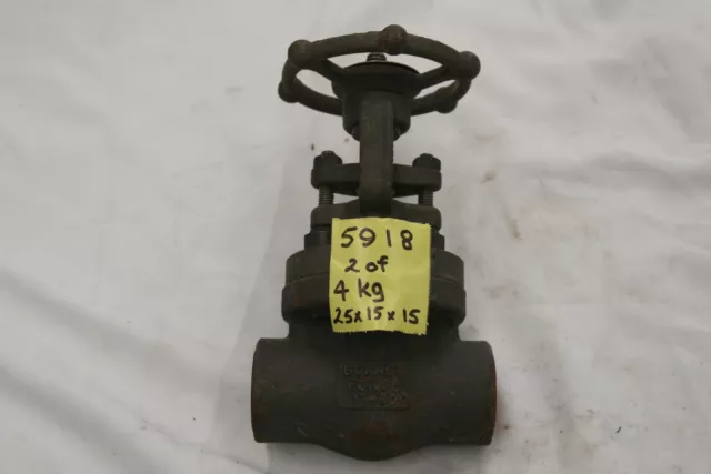 Bonney Forge 1 inch Class 800 SW gate valve: A 105 N / CR 13 - NEW