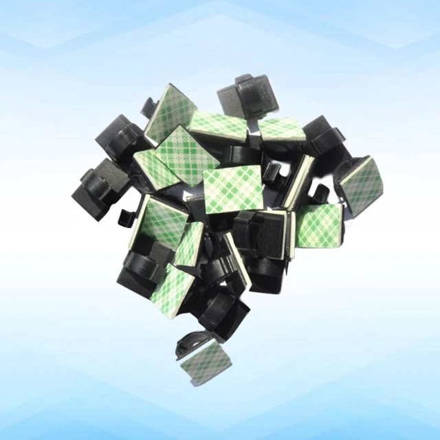 50 Pcs Incollare I Fermacavi Fermagli Autoadesivi Fibbia Cablaggio