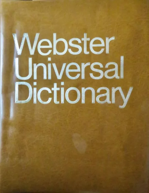 Webster Universal Dictionary Unabridged International Edition (Hardcover 1968)