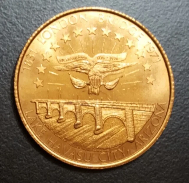 1976 US London Bridge Rotary Club Lake Havasu City Arizona $1.00 in Trade Token