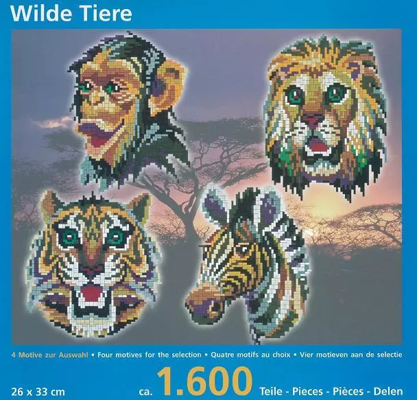 Mini Stecksystem Wilde Tiere 4 in 1 ca. 1.600 Teile Nr. 41188 2
