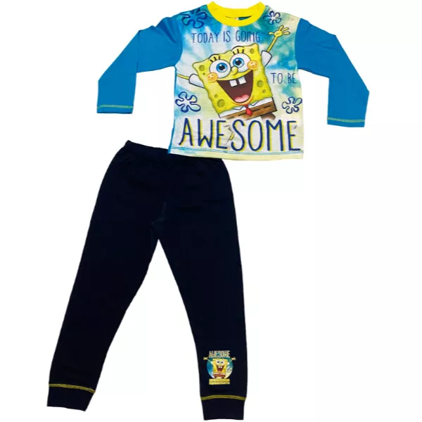 Spongebob Pyjama Jungen PJS Nachtwäsche Alter 4 bis 10 Jahre