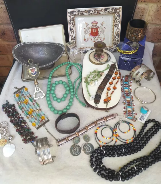 Deceased Estate Costume Jewellery And Collectibles Bulk Lot