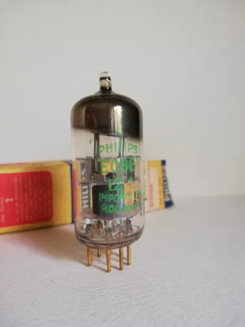 1x   EC86 PHILIPS Label,   Vacuum tube, Röhre, NOS   