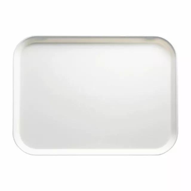 Cambro Camtray Canteen Tray in White Fibreglass - Rectangular Shape - 457mm