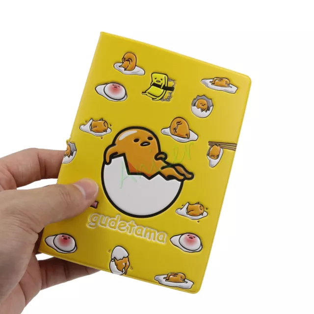 Cute Lazy Egg Gudetama Passport Holder Credit Card Cover Tickets Document Case