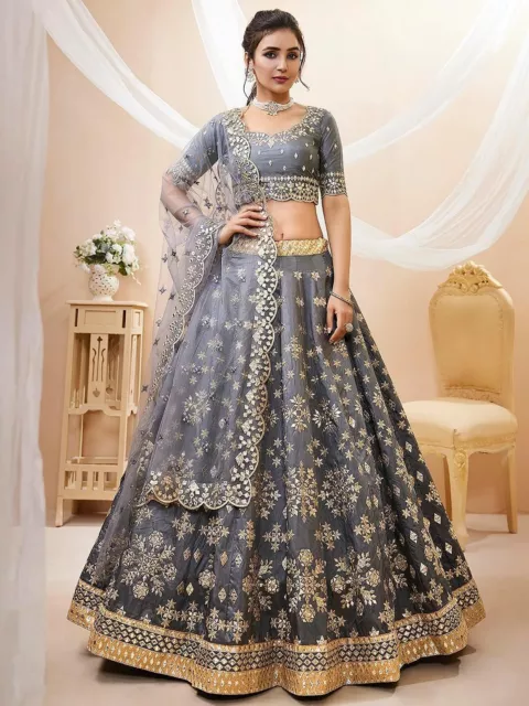 Bridal Lehenga Choli Bollywood Indian Designer Party Wedding Lehenga Saree Sari