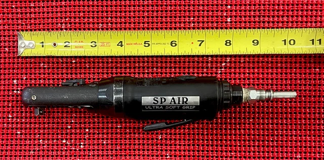SP AIR ULTRA SOFT GRIP SP-7260 - 1/4" Flat Head Mini Ratchet - Rare