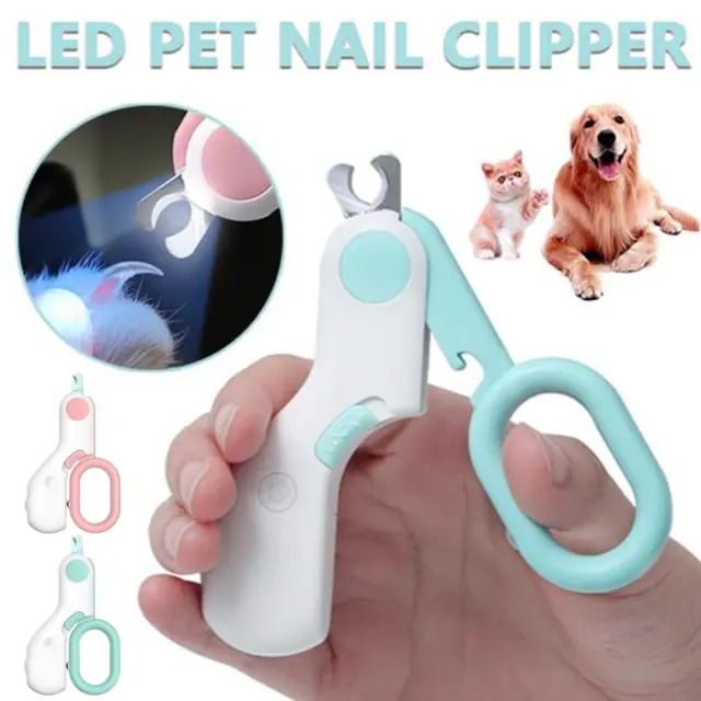 "Luces LED para mascotas perro gato amoladora garras cortador de uñas aseo para"
