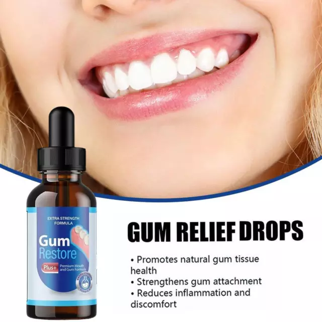 1X Gum Restore Liquid Drops For Teeth, Bad Breath, Repair Gums Drops 30ml