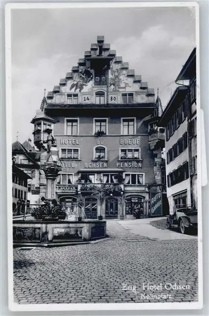 50739860 - Zug Hotel du Boeuf, Hotel, Pension Ochsen, Brunnen, Kolinplatz Zug