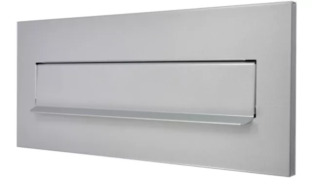 Briefeinwurf SILBER Briefklappe 305 x 135 Einwurfklappe Mauerdurchwurf