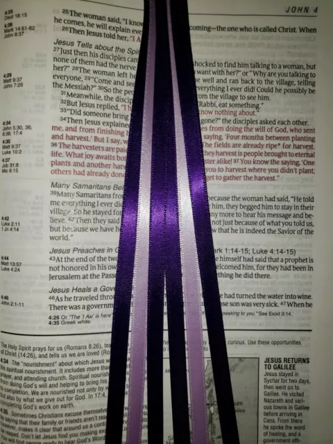 AGAPE bookmark ribbons multi page book mark Bible study hymnal planner gift 2