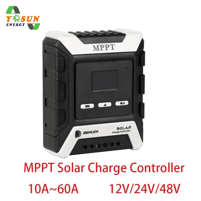 MPPT SOLAR CHARGE Controller 12V/24V/48V Car Switch Battery System 10A ...