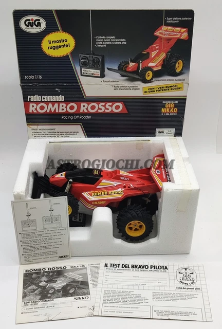 GIG NIKKO ROMBO Rosso Rc Radio Controller Vintage '80 New In Box Never ...
