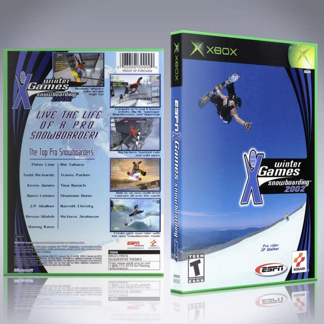 XBOX REPLACEMENT CASE NO GAME ESPN Winter XGames Snowboarding