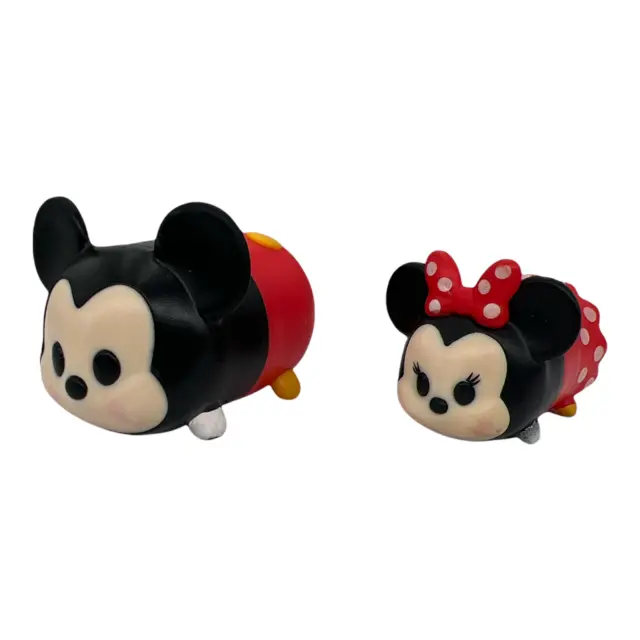 Disney Tsum Tsum 1.75" Mickey Mouse Figure and 1.25" Mini Mouse Figure