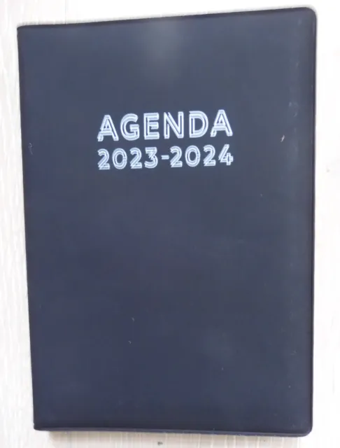 Lecas Agenda scolaire journalier 12x18cm bleu 2023-2024 pas cher 