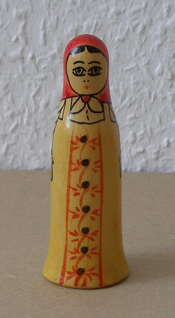 Einzelne Holzpuppe! Matrjoschka. Russische Matroschka! Babuschka! RARITÄT! ALT!!