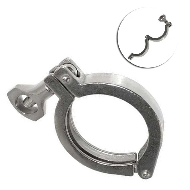Acero inoxidable 304 Tri Clamp Trébol diámetro exterior brida férula tubos útiles