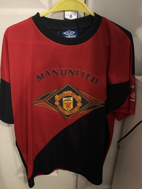 T-shirt Vintage Manchester United Umbro Sharp – Années 90 – Taille XL Homme