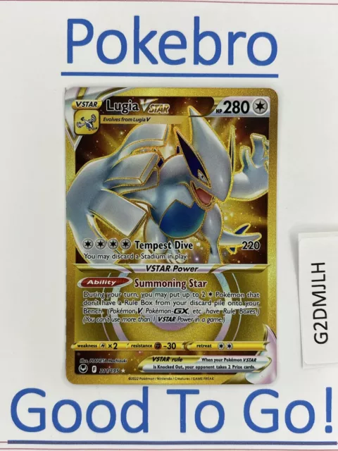 Pokémon - Lugia VSTAR 139/195 Full Art NM/M Silver Tempest Ultra Rare Card