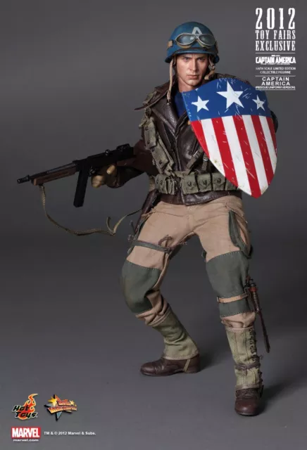 1/6 Hot Toys Mms180 Captain America First Avenger Rescue Uniform Ver Figure