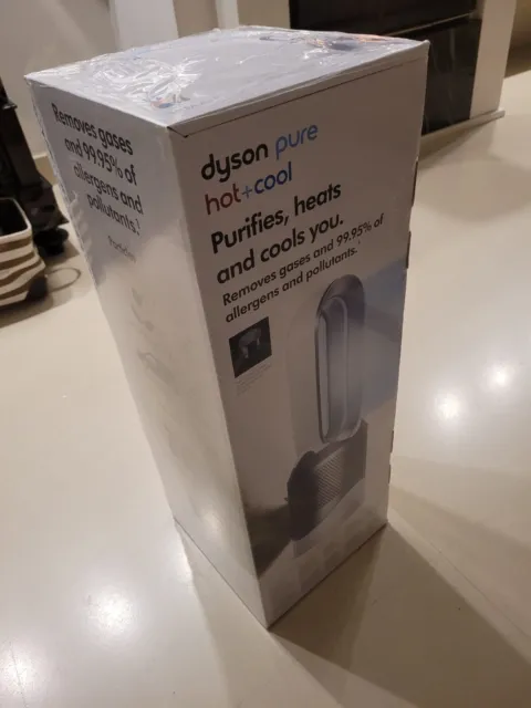 Dyson Pure Hot+Cool HP00 Purificatore d'Aria - Argento/Bianco Termoventilatore