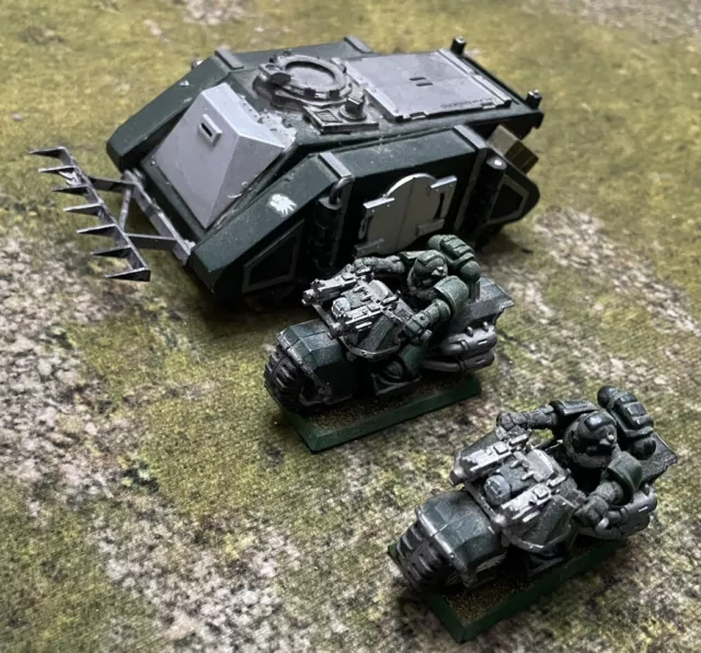 Space Marine Rhino And 2 X Bikes Warhammer 40k