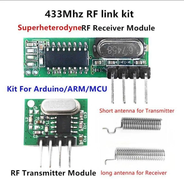 Module émetteur récepteur RF 433 MHz amélioré pour rideaux de télécommande