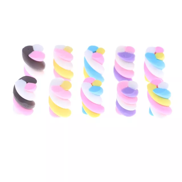 10pcs Resin Kawaii Resin Cake Resin Marshmallow DIY Resin Craft Decoration  Y;c;